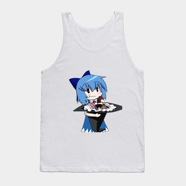 Cirno's Goody Hat Tank Top by MemeShark